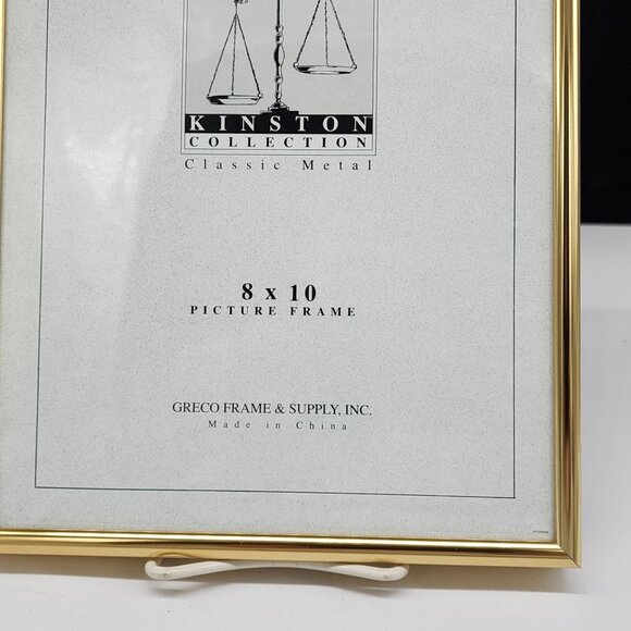 Gold Metal 8x10 Picture Frame By Kinston Collection Classic Metal - Picture 4 of 10
